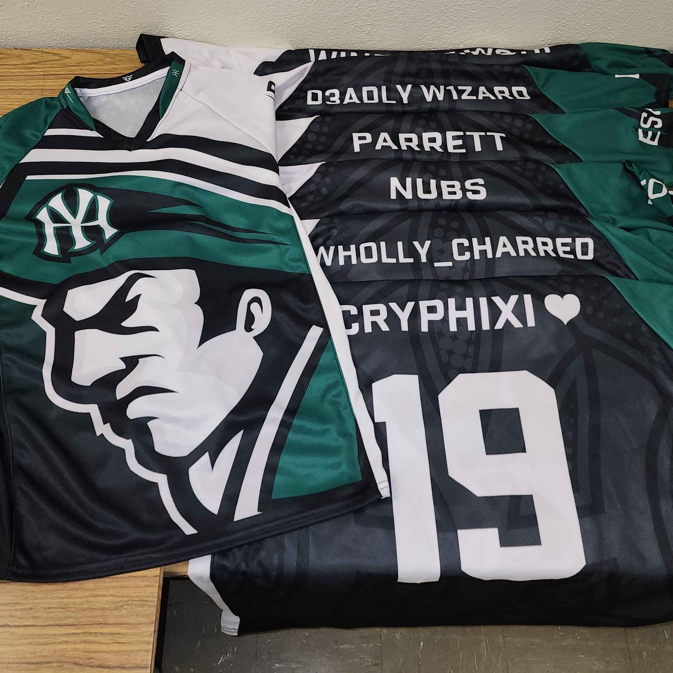 Hamilton Yankees player wearing the Esports jersey at a tournament