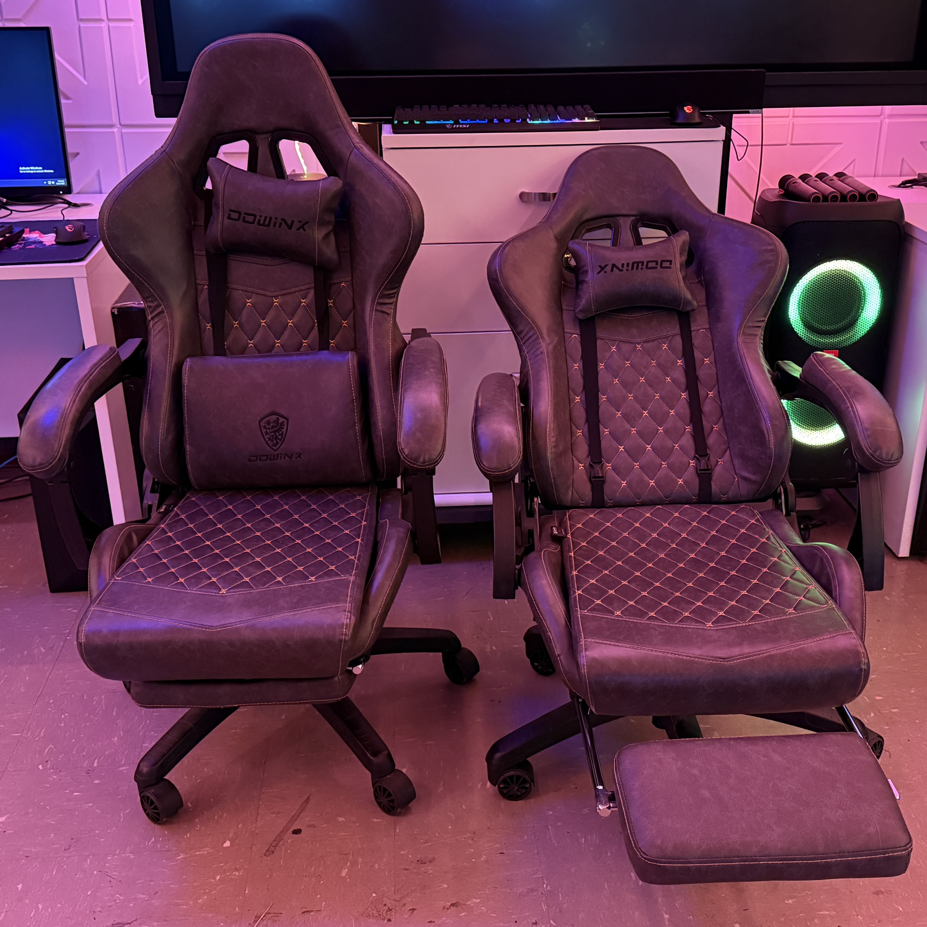 Dowinx gaming chairs with diamond stitching