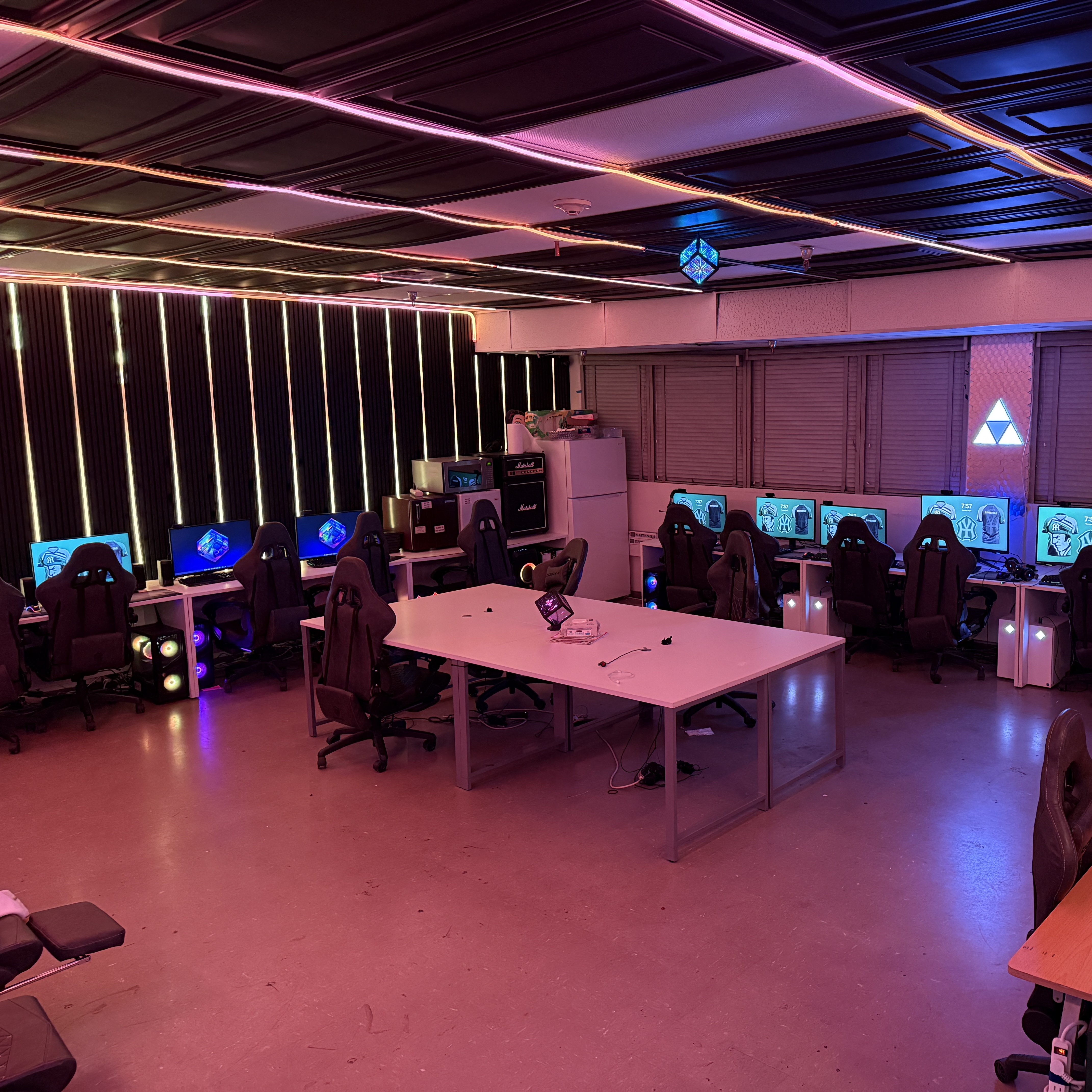 Wide view of the Hamilton Esports Lab